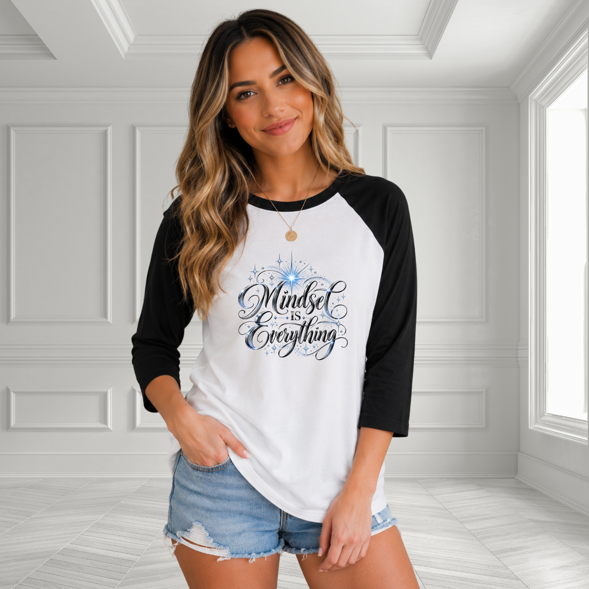 Mindset Is Everything Baseball Tee