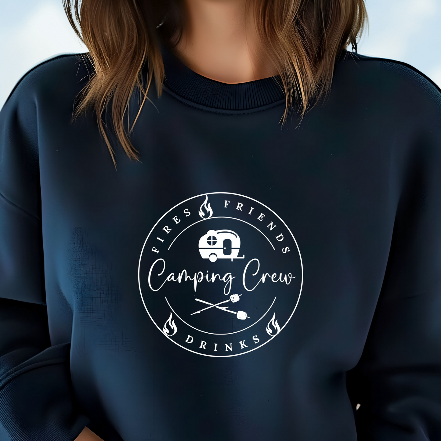 Camping Crew Crewneck Sweatshirt