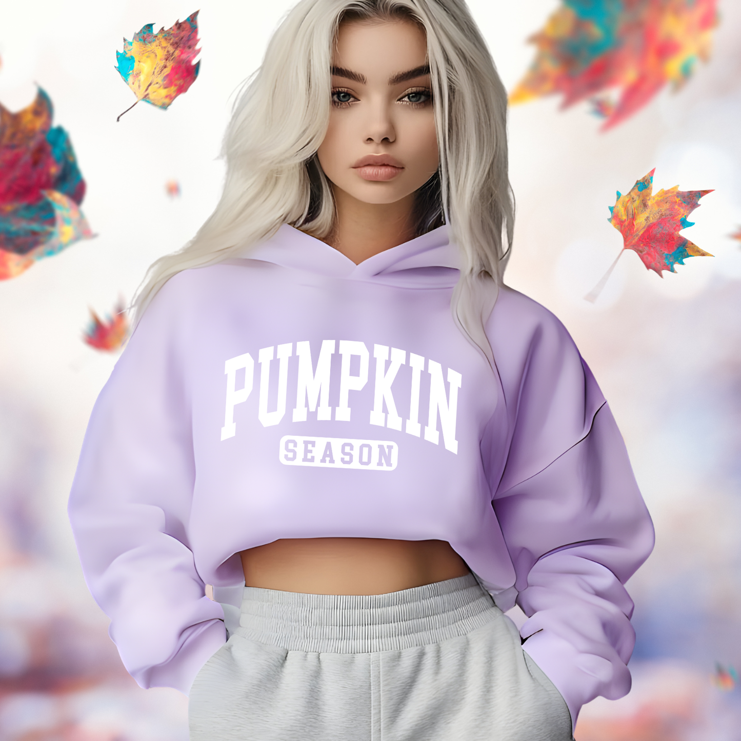 Pumpkin Season Crop Hoodie