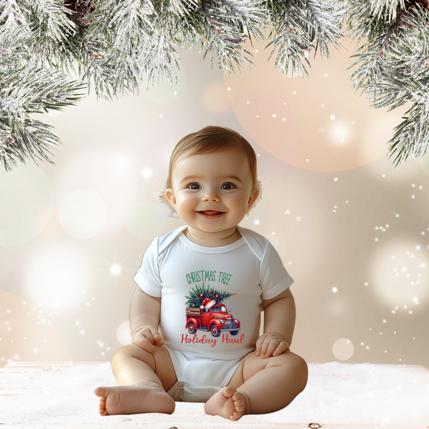 Holiday Haul Infant Short Sleeve Onesie