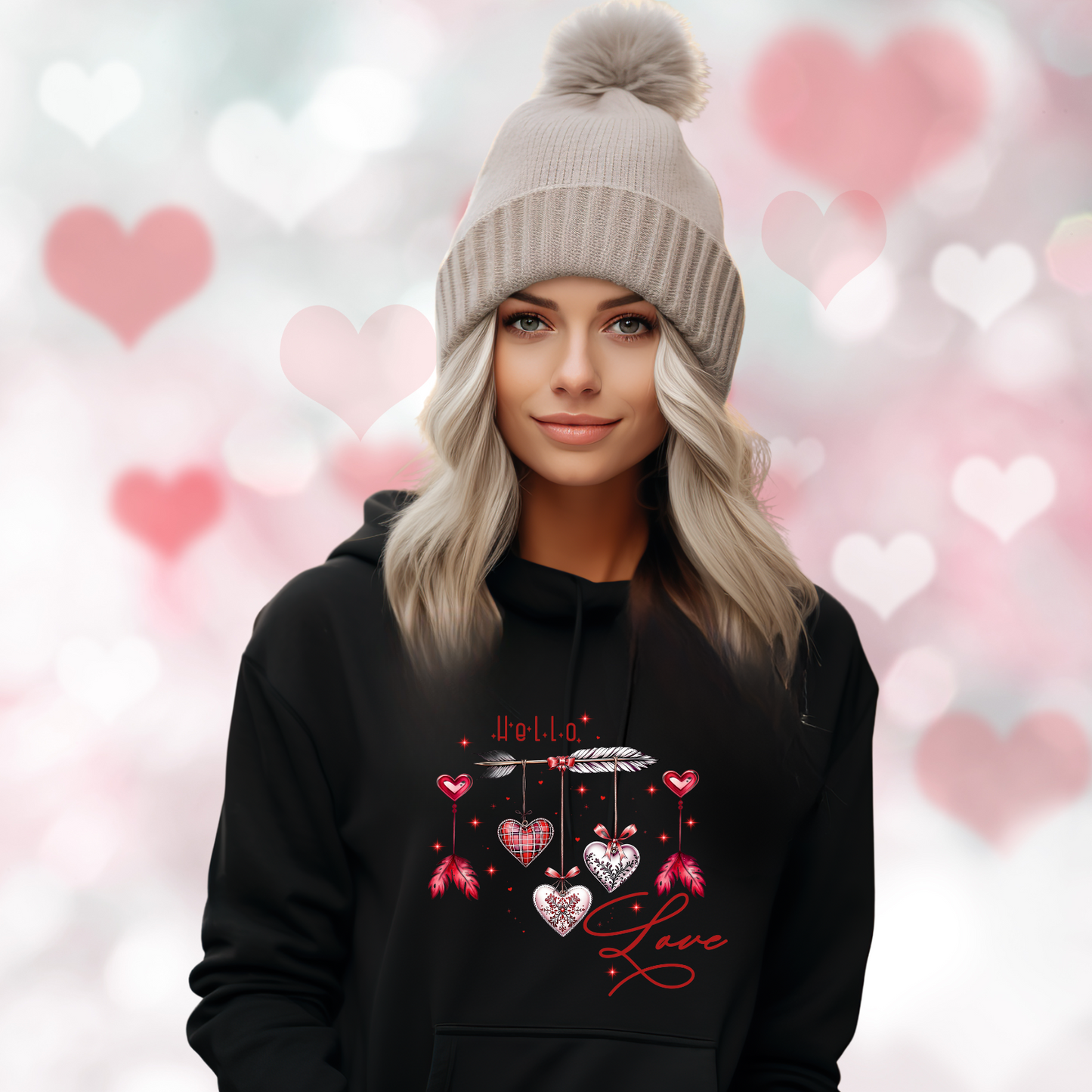 Hello Love Pullover Hoodie