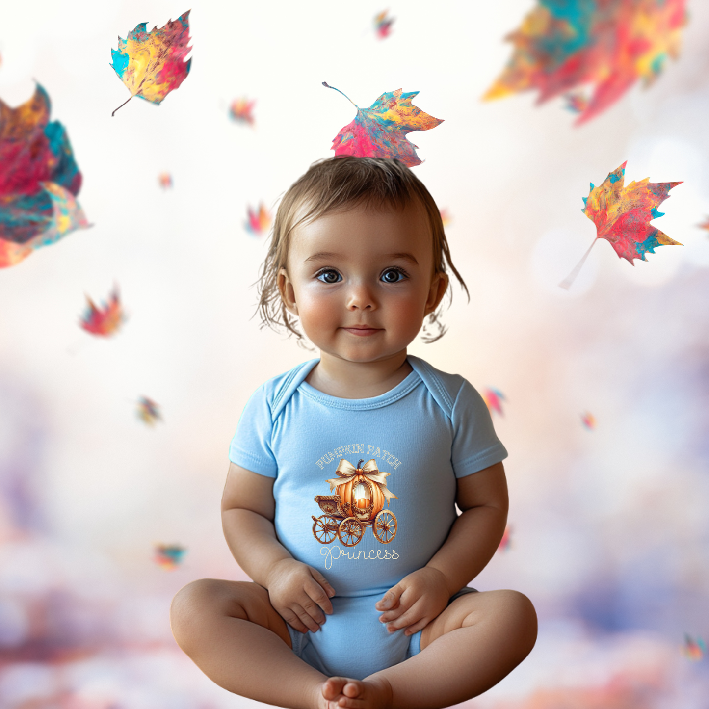 Pumpkin Patch Princess Infant Short Sleeve Onesie