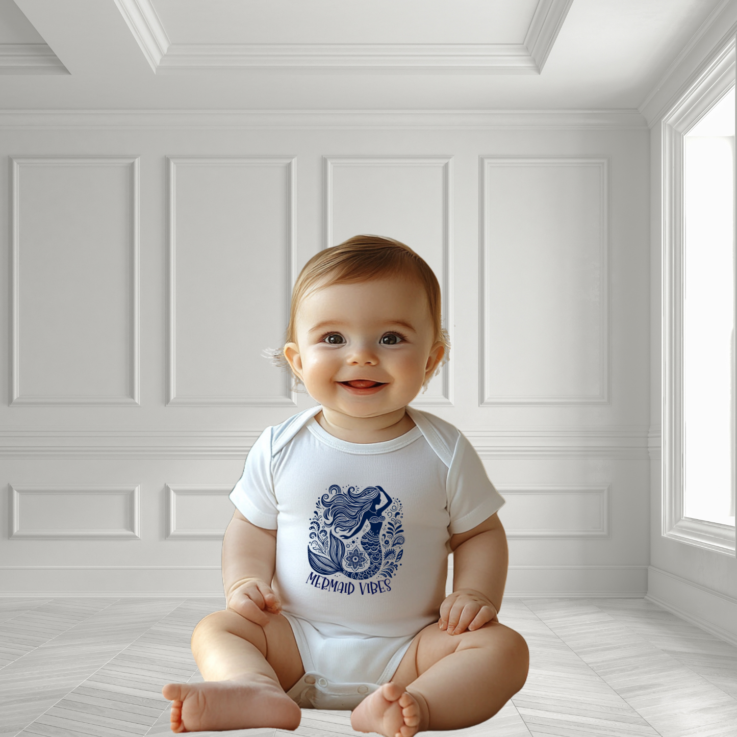 Mermaid Vibes Infant Short Sleeve Onesie