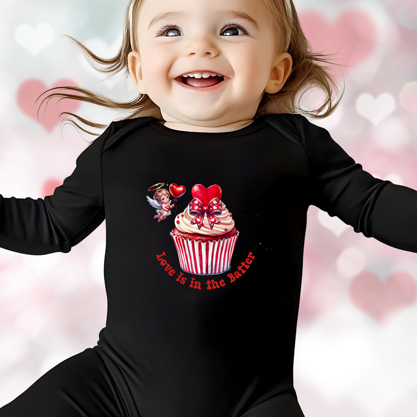 Love Is In The Batter Infant Long Sleeve Onesie