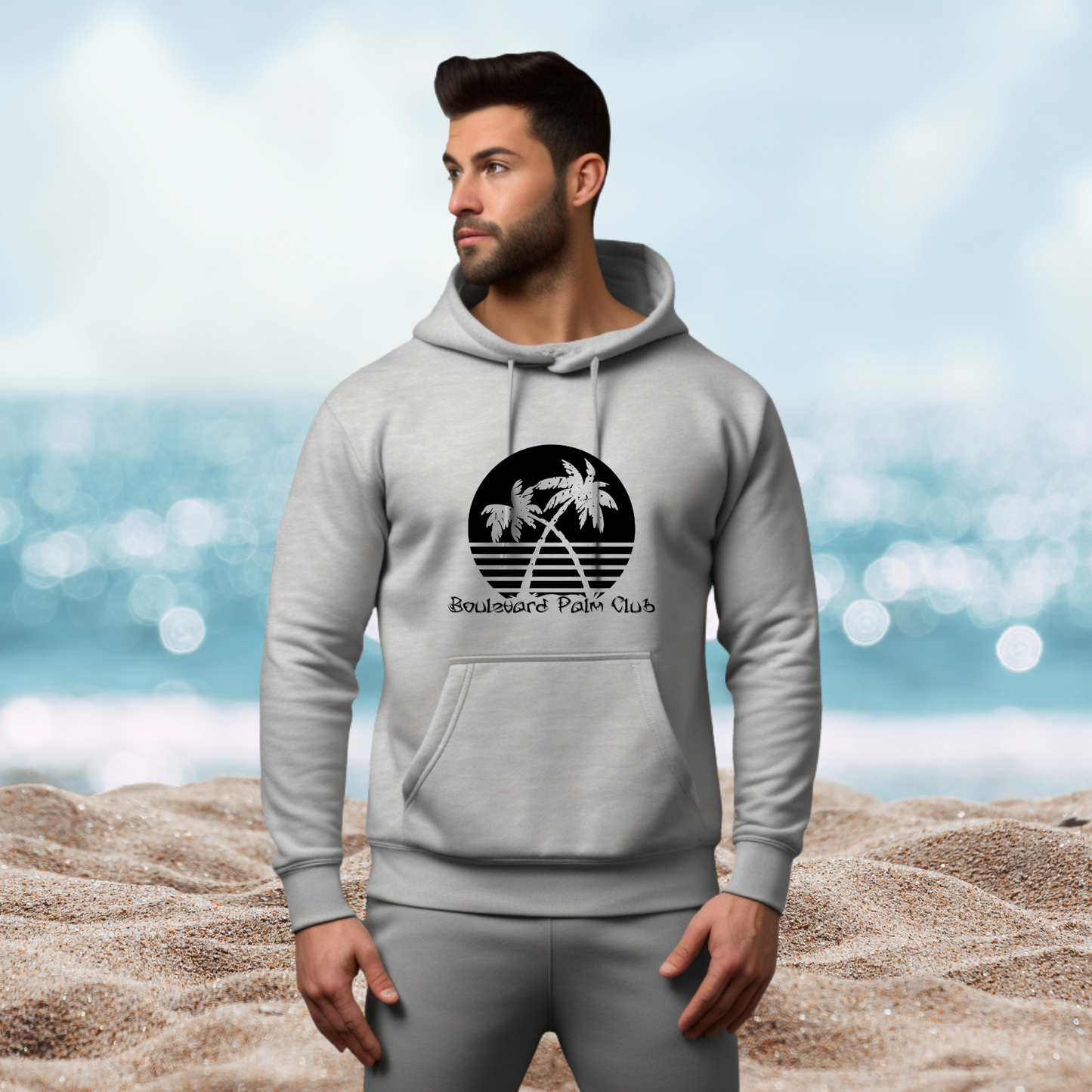 Boulevard Palm Club Pullover Hoodie