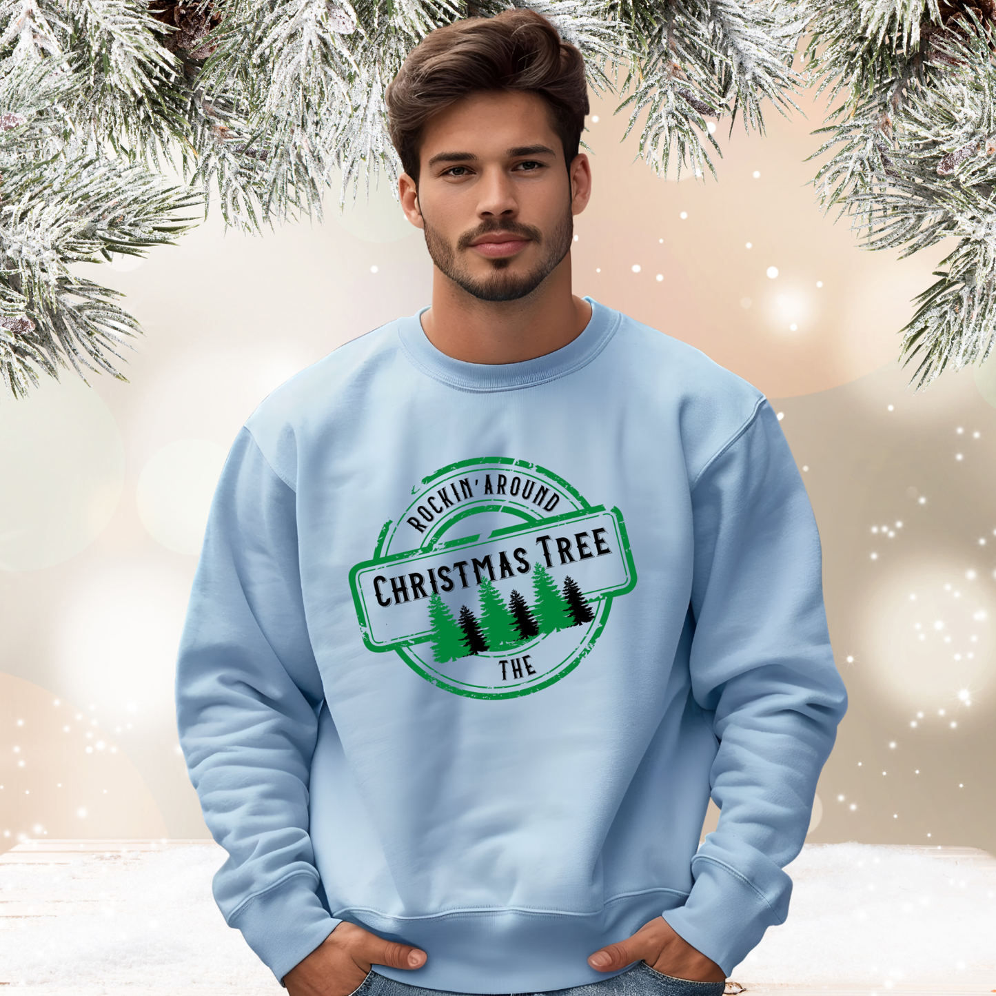 Rockin’ Around The Christmas Tree Crewneck Sweatshirt