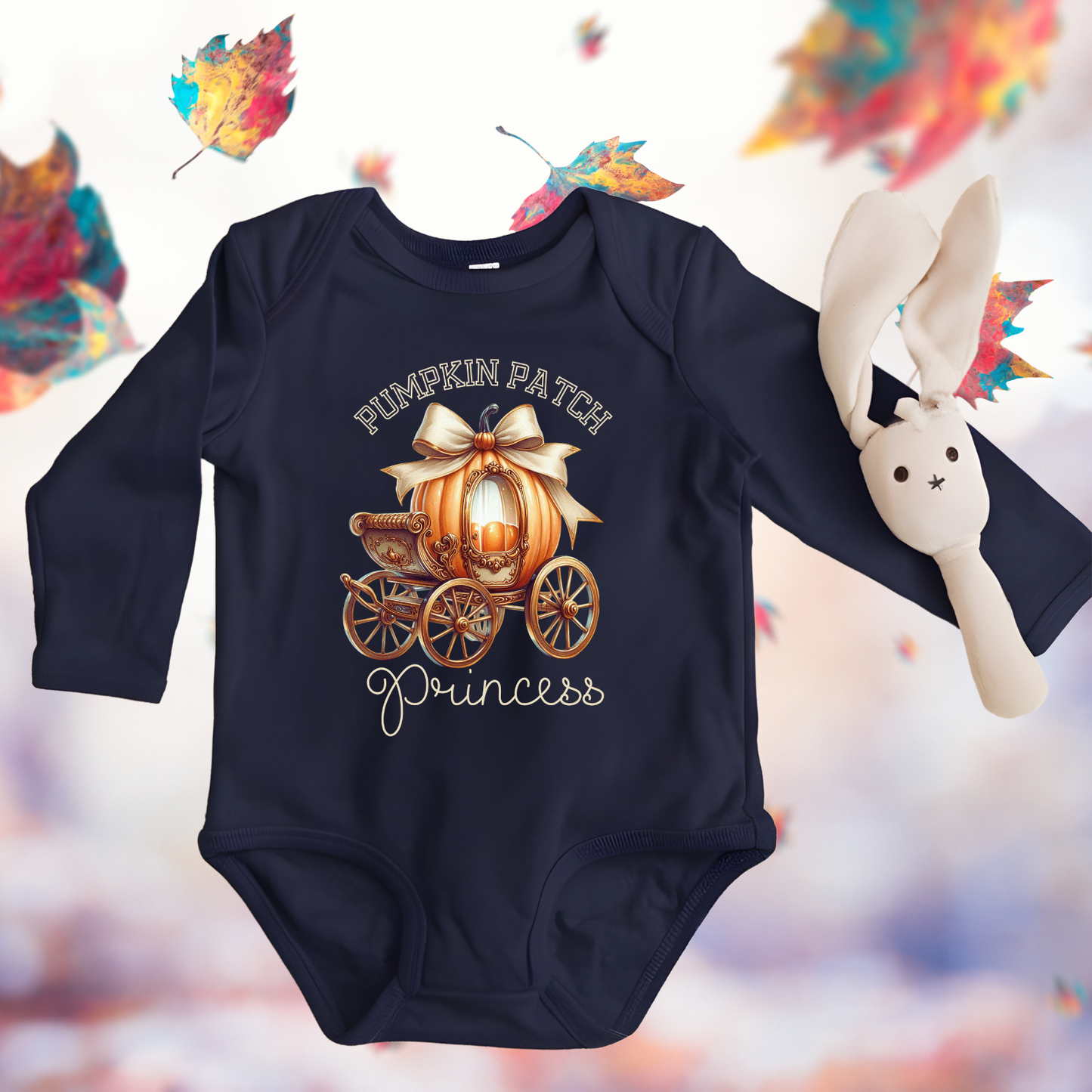 Pumpkin Patch Princess Infant Long Sleeve Onesie