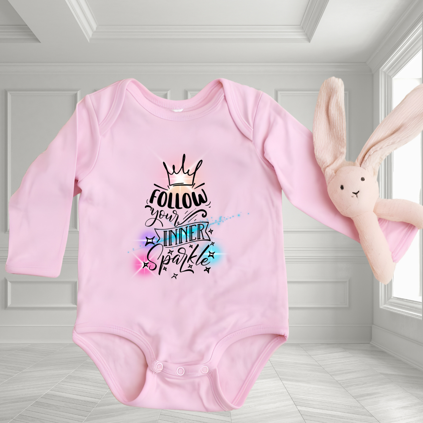 Follow Your Inner Sparkle Infant Long Sleeve Onesie