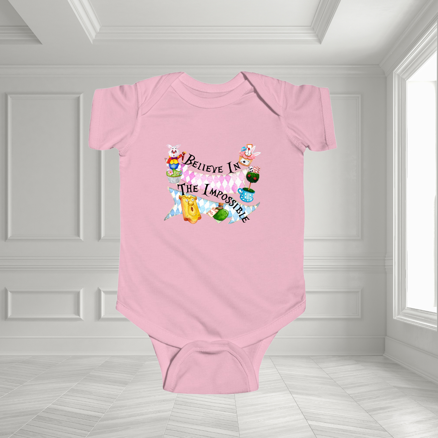 Believe In The Impossible Infant Short Sleeve Onesie