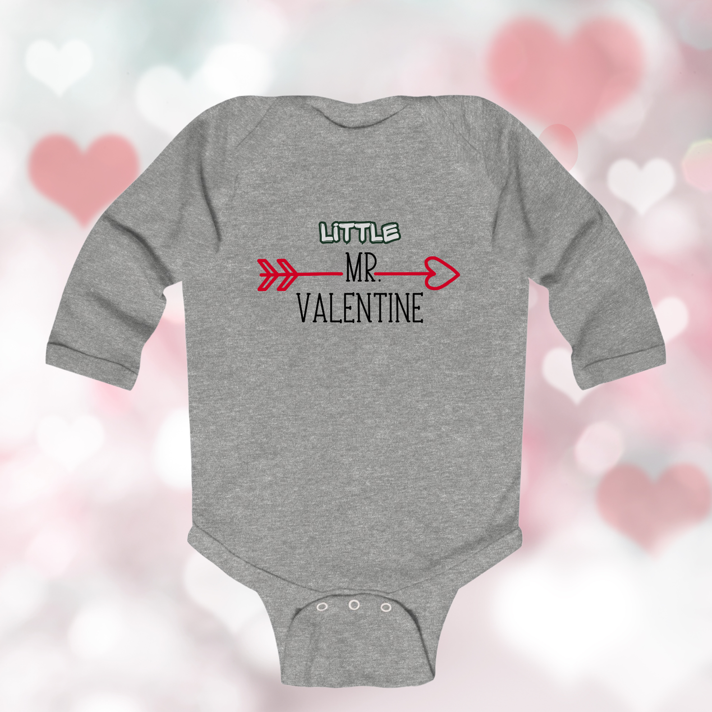 Little Mr. Valentine Infant Long Sleeve Onesie