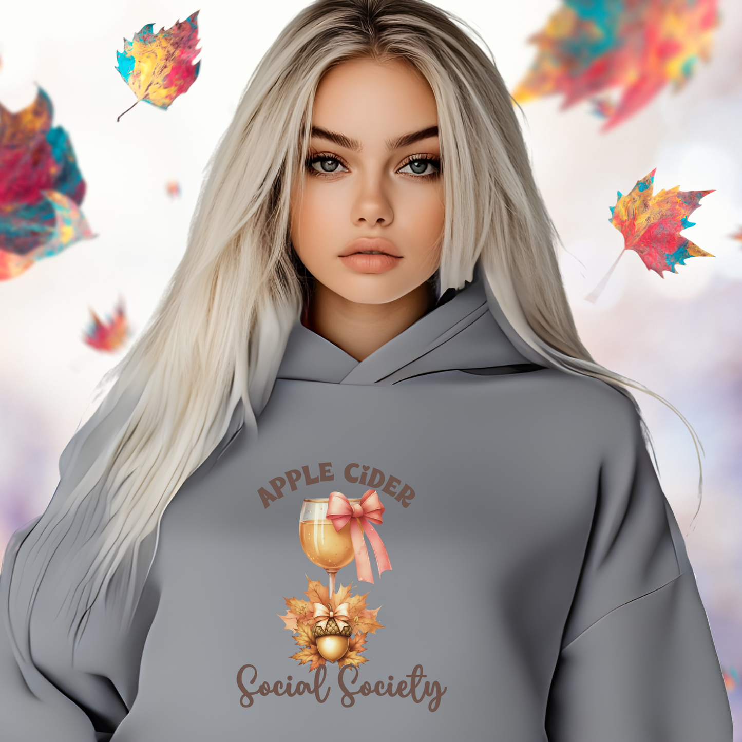 Apple Cider Social Society Crop Hoodie