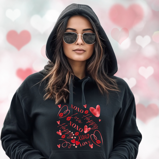 Valentine Graphic Pullover Hoodie