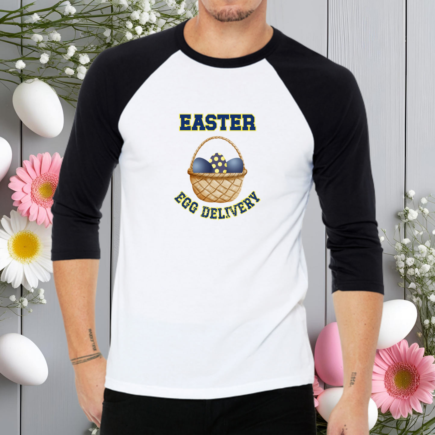 Easter Egg Delivery Baseball Tee