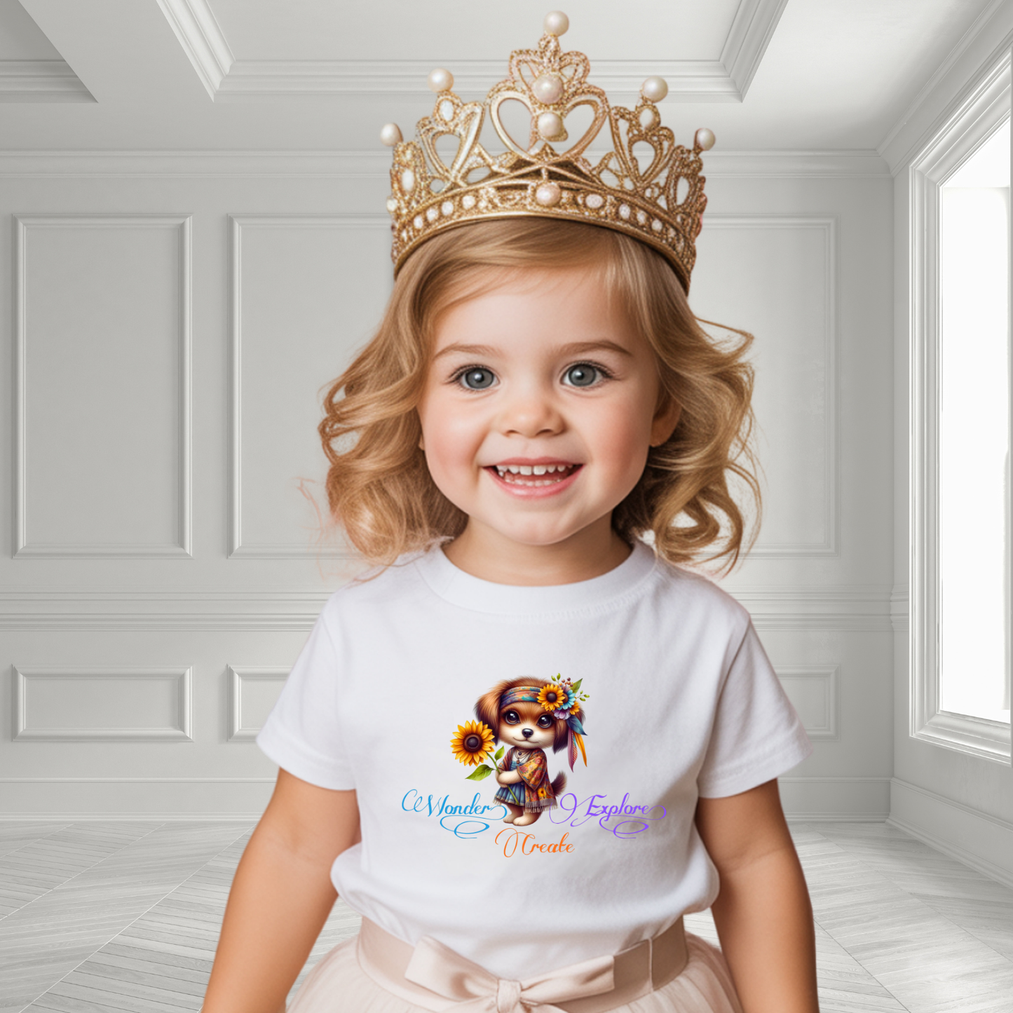 Wonder, Explore, Create Toddler T-Shirt