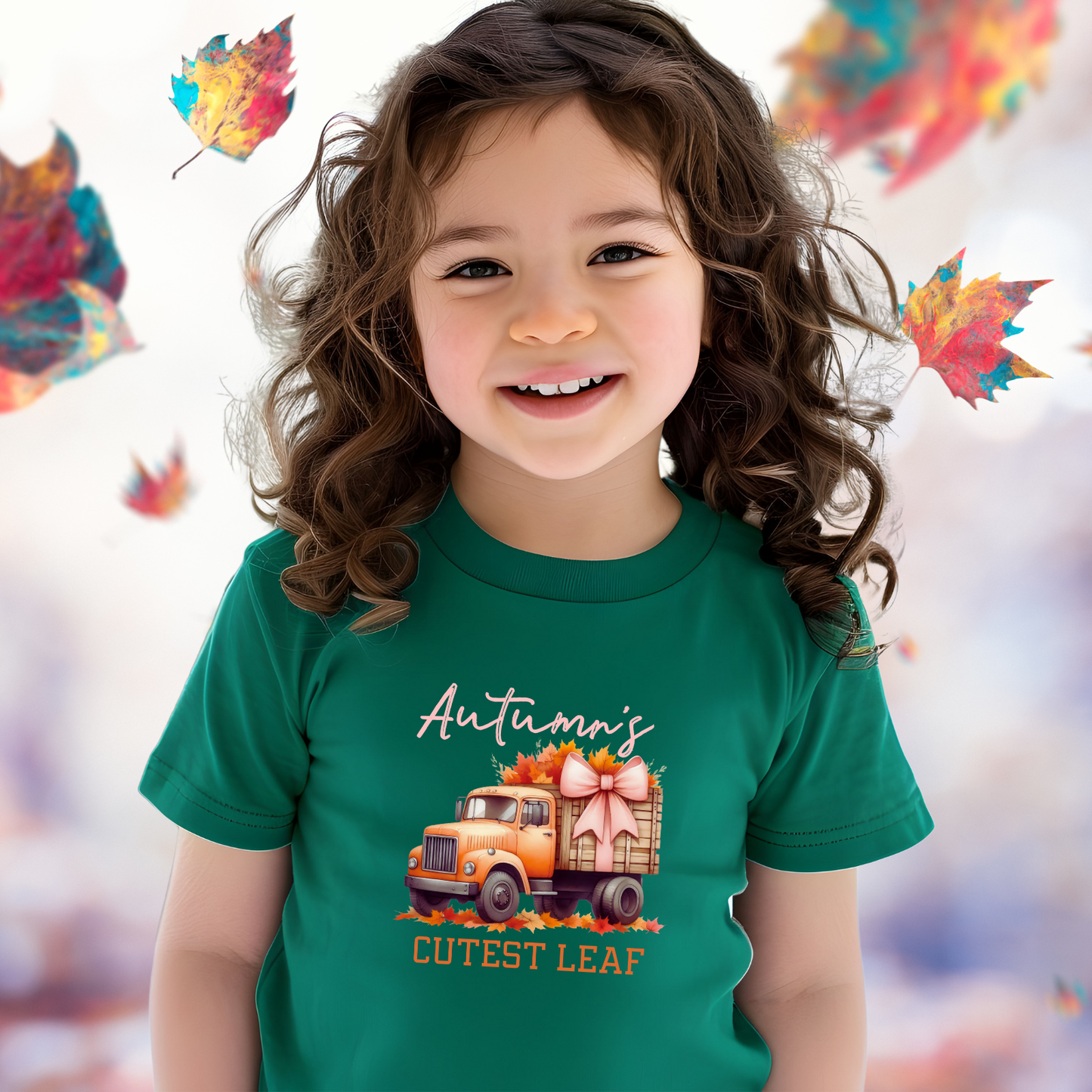 Autumn’s Cutest Leaf Kid’s T-Shirt