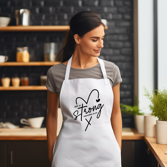 She Is Strong Apron