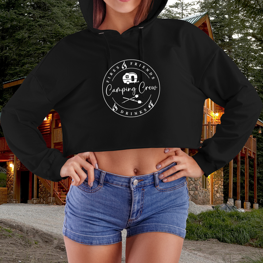 Camping Crew Crop Hoodie