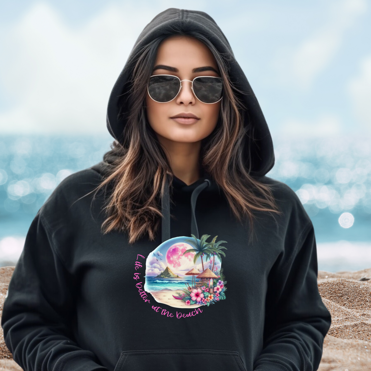 Life is Better at the Beach Pullover Hoodie