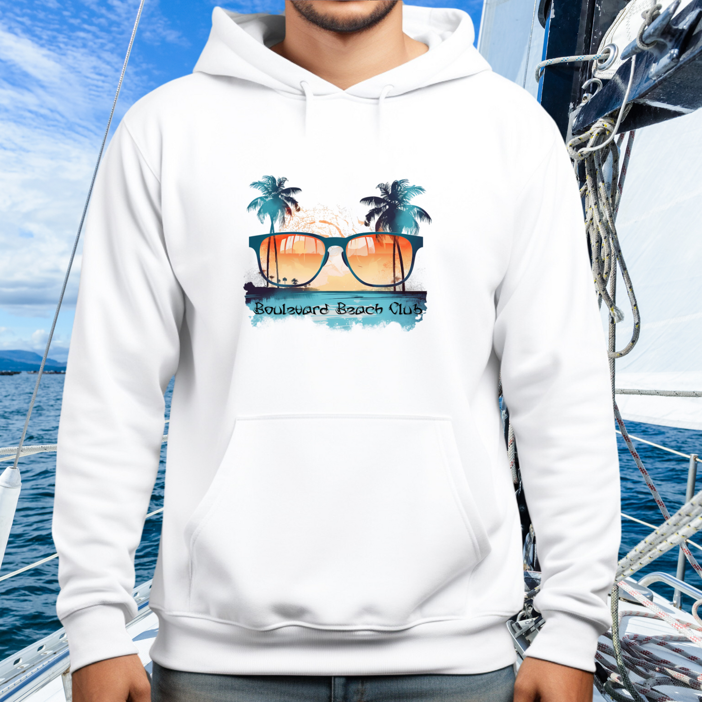 Boulevard Beach Club Pullover Hoodie