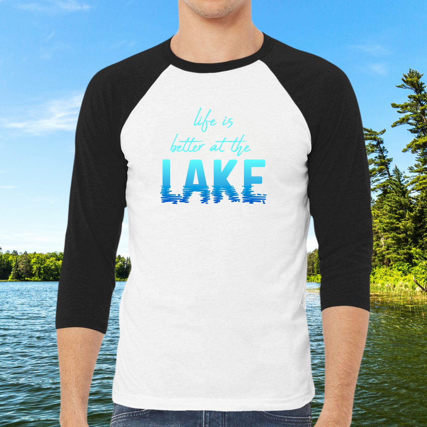 Life is Better at the Lake Baseball Tee